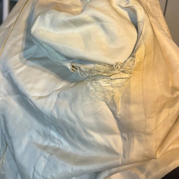 Marshall Field & Co Beige Silk Shantung Cropped Jacket Small - Picture 9 of 10